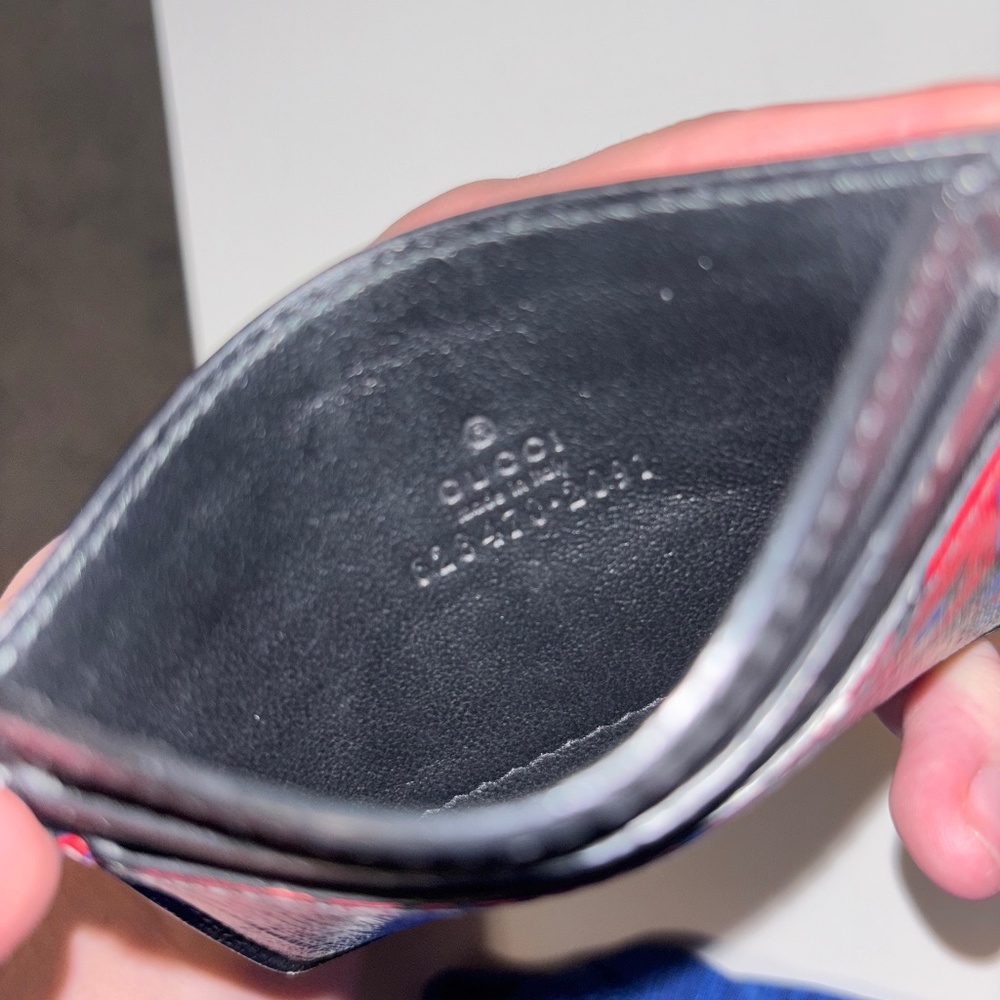 Gucci Square G Space Print Card Case